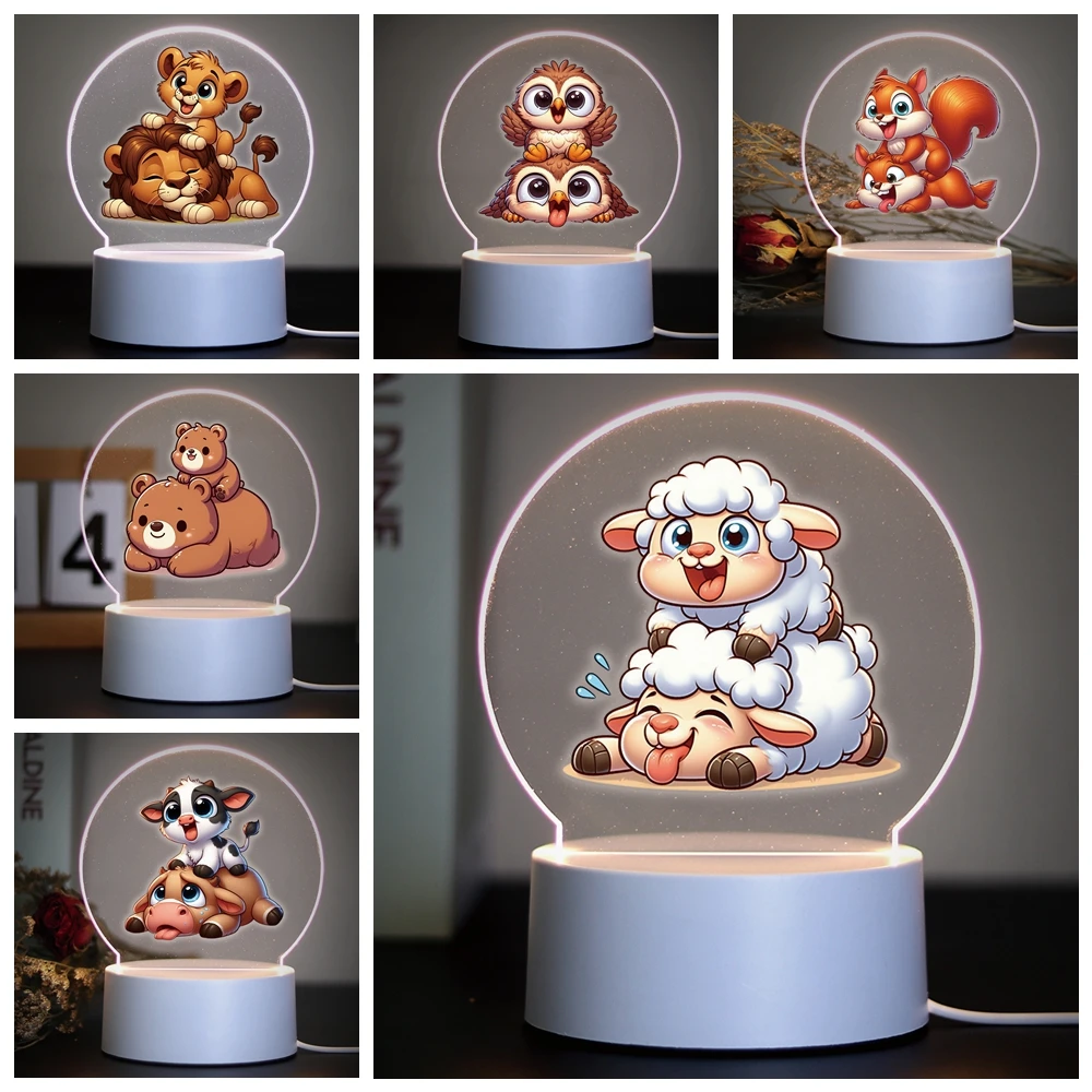 Animal mother and child 3D Led Optical Illusion Table Lamp Gift For Kids 3D Led Night Light Color Changing
Animal mother and child 3D Led Optical Illusion Table Lamp Gift For Kids 3D Led Night Light Color Changing