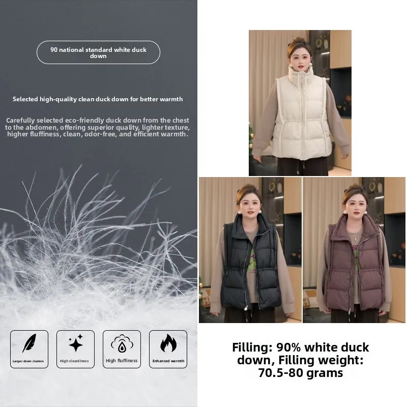 PengJiaJia Thiened Winter Jaet Women's Casual Sle down Vest Warm Stand Collar Long Sve Zipper ort Coat for Plump S...
PengJiaJia Thiened Winter Jaet Women's Casual Sle down Vest Warm Stand Collar Long Sve Zipper ort Coat for Plump S...