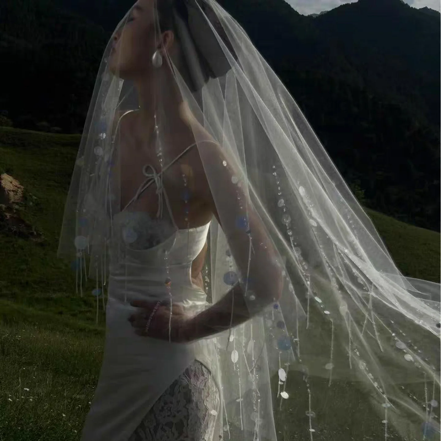 1.5m european-style classy bridal veil sequin tassel handmade longmop wedding photo styling long veil
1.5m european-style classy bridal veil sequin tassel handmade longmop wedding photo styling long veil
