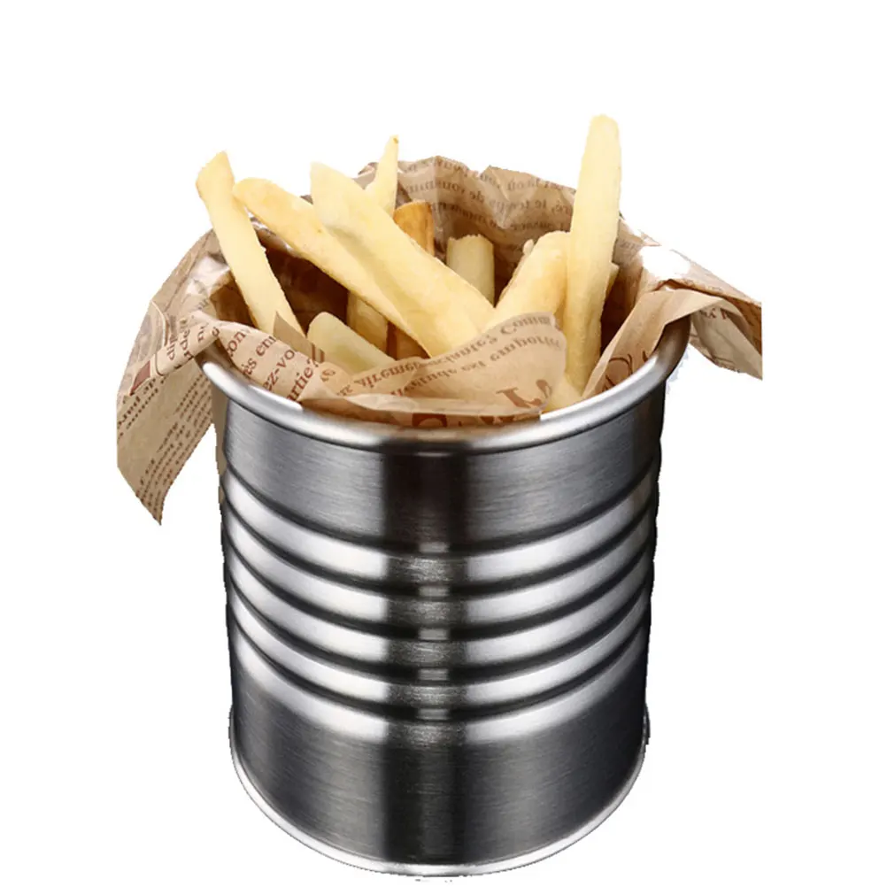 Stainless Steel Snack Bucket Food Container 304 Grade Metal Chips Basket French Fries Storage Tool Box H y Smooth 
Stainless Steel Snack Bucket Food Container 304 Grade Metal Chips Basket French Fries Storage Tool Box H y Smooth