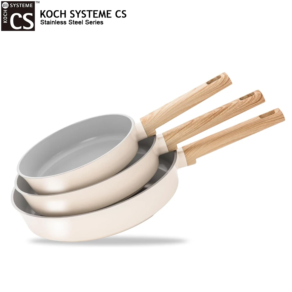 KOCH SYSTEME CS 3Pcs Ceramic Frying Pan Set 8" 9.5" and 11" Fry Pans with Stay-Cool Handles Kitchen Nonstick Fry Pans Skillet Induction Compatible
KOCH SYSTEME CS 3Pcs Ceramic Frying Pan Set 8" 9.5" and 11" Fry Pans with Stay-Cool Handles Kitchen Nonstick Fry Pans Skillet Induction Compatible