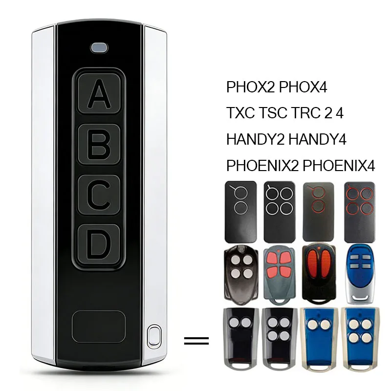 PHOX 2 4 PHOX2 PHOX4 PHOENIX2 PHOENIX4 PHOENIX 2 4 TXC2 TXC4 TRC2 Garage Door / Gate Remote Control 433.92MHz Rolling Code
PHOX 2 4 PHOX2 PHOX4 PHOENIX2 PHOENIX4 PHOENIX 2 4 TXC2 TXC4 TRC2 Garage Door / Gate Remote Control 433.92MHz Rolling Code