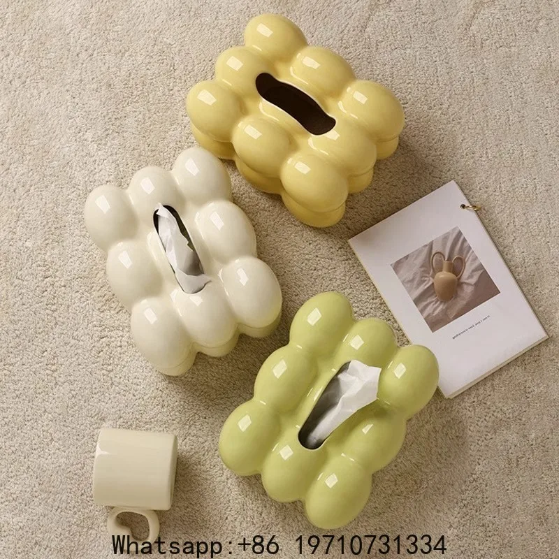 Creative Ceramic Tissue Box, Living Room Paper Box, Egg-shaped Tabletop Decoration, Light Luxury Decoration
Creative Ceramic Tissue Box, Living Room Paper Box, Egg-shaped Tabletop Decoration, Light Luxury Decoration