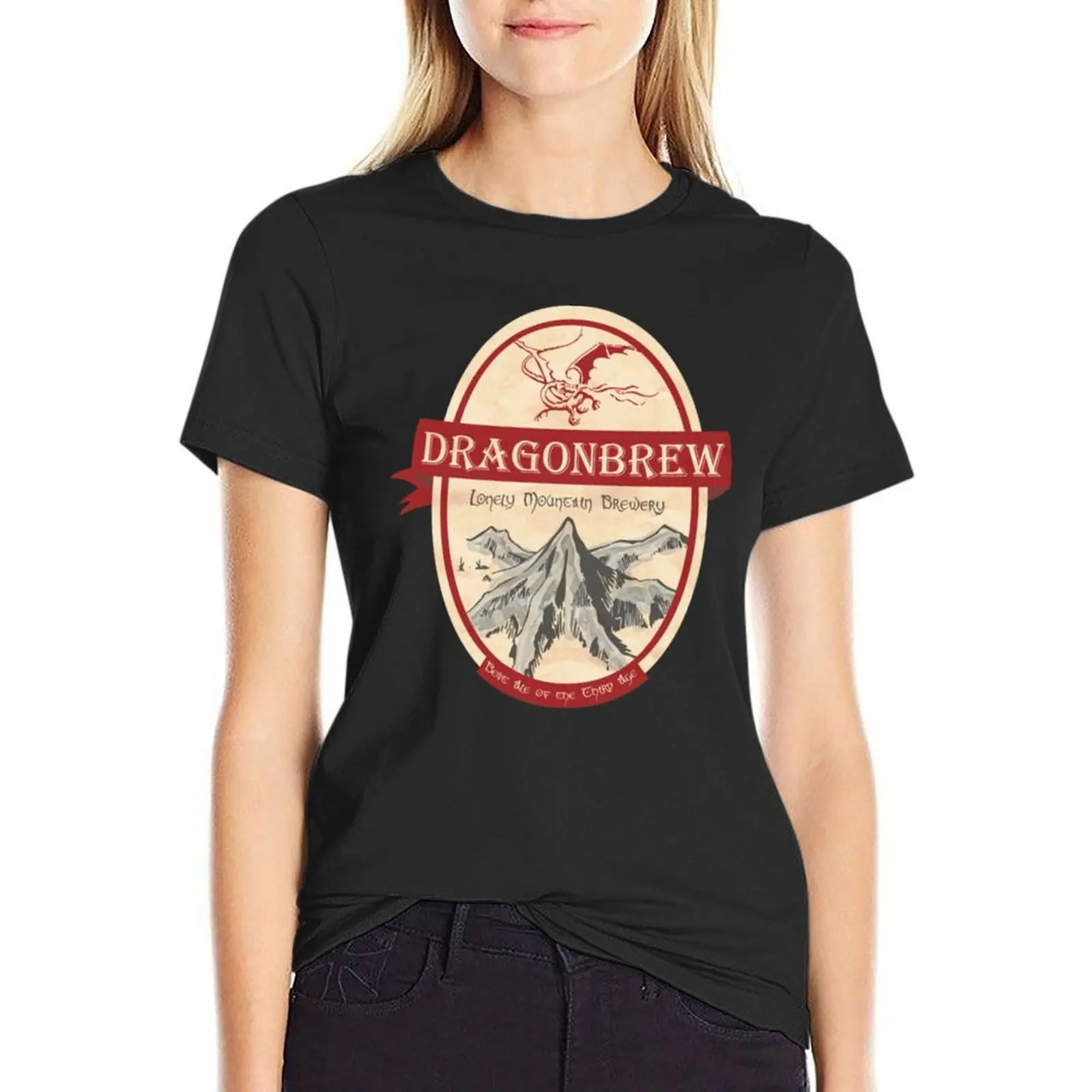 Fantasy Erebor Dragonbrew T-Shirt female new edition white t-shirt dress for Women sexy
Fantasy Erebor Dragonbrew T-Shirt female new edition white t-shirt dress for Women sexy
