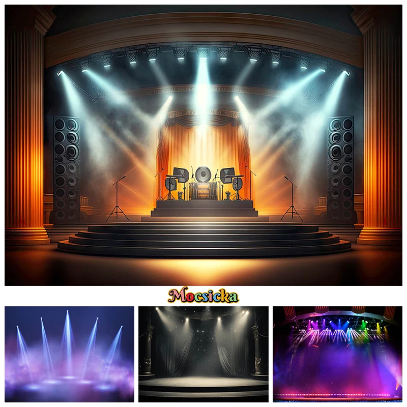 Mocsicka Music Stage Photography Backdrop Washable Printing Spotlight Performer Baby Background Cloth Wall Decor Photo Studio
Mocsicka Music Stage Photography Backdrop Washable Printing Spotlight Performer Baby Background Cloth Wall Decor Photo Studio