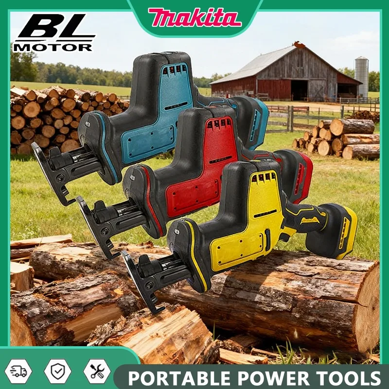 Makita Reciprocating Saw Cordless Brushless Speed Adjustable Metal Wood Electric Saw Power Tool for DEWALT/Milwaukee 18V Battery
Makita Reciprocating Saw Cordless Brushless Speed Adjustable Metal Wood Electric Saw Power Tool for DEWALT/Milwaukee 18V Battery