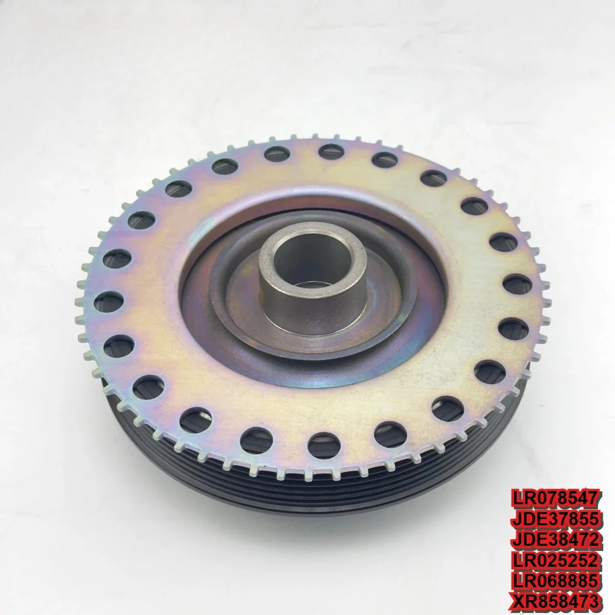 LR078547 JDE37855 JDE38472 LR025252 Original Quality Crankshaft Pulley Engine Drive System Replacement Parts
LR078547 JDE37855 JDE38472 LR025252 Original Quality Crankshaft Pulley Engine Drive System Replacement Parts