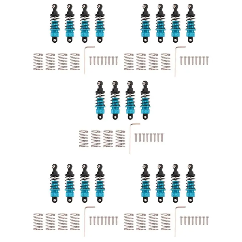 A19Q-20Pcs RC Cars Aluminum Shock Absorber Front & Rear Damper For Tamiya TT-01 TT01 /TT02 M5 M6 1/10 RC Upgrade Parts Blue
A19Q-20Pcs RC Cars Aluminum Shock Absorber Front & Rear Damper For Tamiya TT-01 TT01 /TT02 M5 M6 1/10 RC Upgrade Parts Blue
