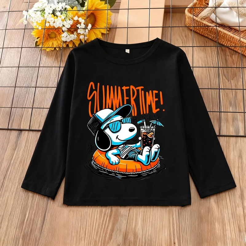 Snoopys Children's Long Sleeve T-shirt Autumn Winter Windproof Cold Proof Top Loose Comfortable T-shirt Children's Birthday Gift
Snoopys Children's Long Sleeve T-shirt Autumn Winter Windproof Cold Proof Top Loose Comfortable T-shirt Children's Birthday Gift