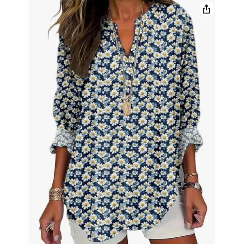 Temperament summer women's shirt casual large size shirt female loose female tops casual fashion
Temperament summer women's shirt casual large size shirt female loose female tops casual fashion