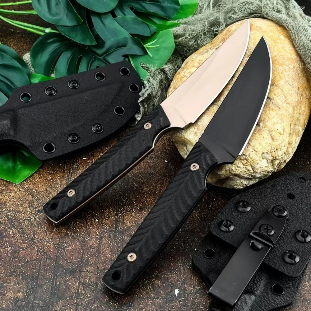Outdoor Portable Straight Knife with K Sheath High-quality Camping Picnic Utility Knives Lightweight G10 Handle Fishing EDC Tool
Outdoor Portable Straight Knife with K Sheath High-quality Camping Picnic Utility Knives Lightweight G10 Handle Fishing EDC Tool