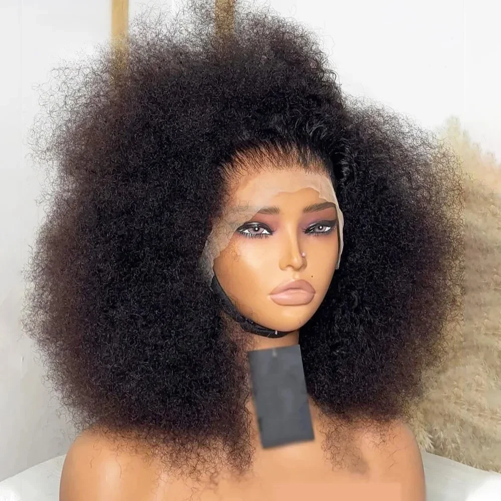 Soft Natural Black Glueless 180Density Short Bob Kinky Curly Deep Lace Front Wig For Women With Baby Hair Preplucked Daily
Soft Natural Black Glueless 180Density Short Bob Kinky Curly Deep Lace Front Wig For Women With Baby Hair Preplucked Daily