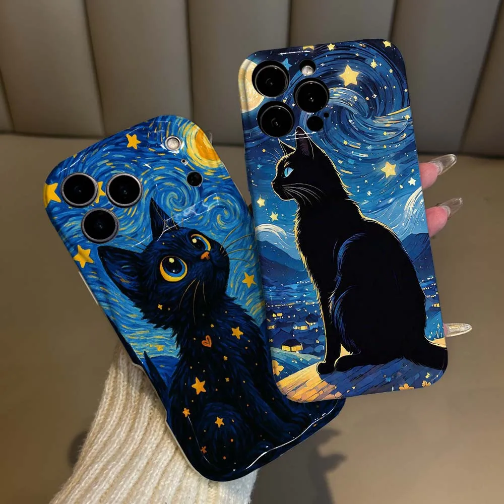 Van Gogh Cat Starry Night Cover For iPhone 17 16 15 14 13 12 11 XR Plus Pro Max Feilin Phone Case Wave Oil Phone Case
Van Gogh Cat Starry Night Cover For iPhone 17 16 15 14 13 12 11 XR Plus Pro Max Feilin Phone Case Wave Oil Phone Case