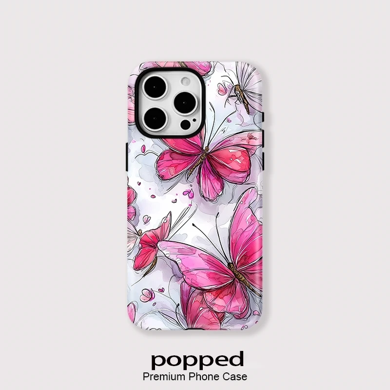 Popped Fashion Butterfly Phone Case For iPhone 16 15 14 13 12 11 Pro Max 16 Plus For Magsafe 2 in 1 Protector Cover
Popped Fashion Butterfly Phone Case For iPhone 16 15 14 13 12 11 Pro Max 16 Plus For Magsafe 2 in 1 Protector Cover