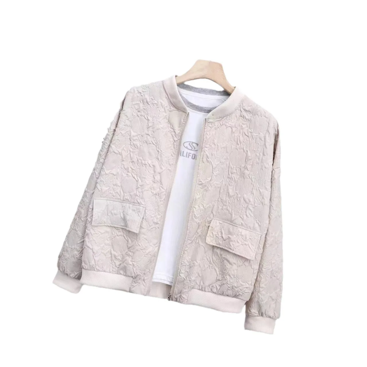 Baseball Jacket Women's Short Thin Coat Korean Loose Fit Casual Top Solid Print Outer Wear Zipper Female Clothing Plus Size
Baseball Jacket Women's Short Thin Coat Korean Loose Fit Casual Top Solid Print Outer Wear Zipper Female Clothing Plus Size