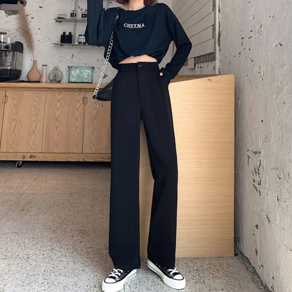 Spring Autumn Fashion Casual Straight-leg Everyday Use Slight Stretch Fabric Solid Pattern Brand New Condition
Spring Autumn Fashion Casual Straight-leg Everyday Use Slight Stretch Fabric Solid Pattern Brand New Condition