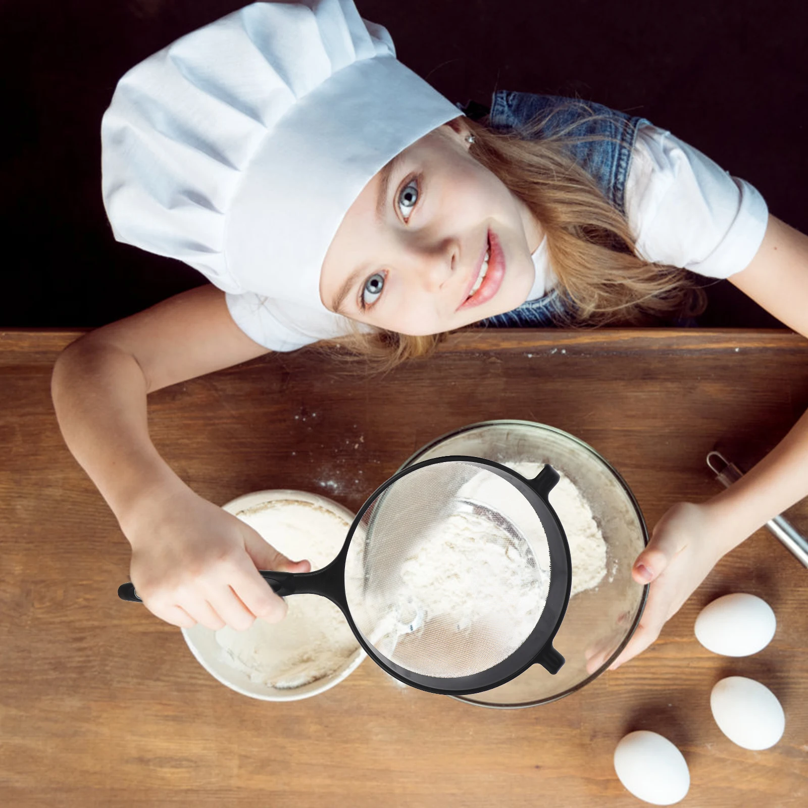 2pcs Flour Sieve Plastic Sifter Portable H held Baking Strainer Household Sink Faucet Sifting Dryer Food Filter
2pcs Flour Sieve Plastic Sifter Portable H held Baking Strainer Household Sink Faucet Sifting Dryer Food Filter