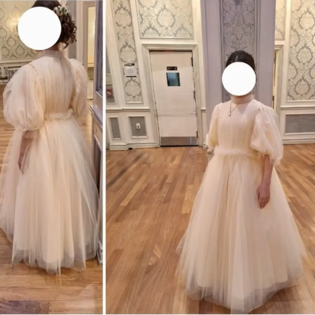 Customized Ivory Flower Girl Dresses Tulle Puffy Short Sleeve For Wedding Birthday Pageant Party Banquet Holy Communion Gown
Customized Ivory Flower Girl Dresses Tulle Puffy Short Sleeve For Wedding Birthday Pageant Party Banquet Holy Communion Gown