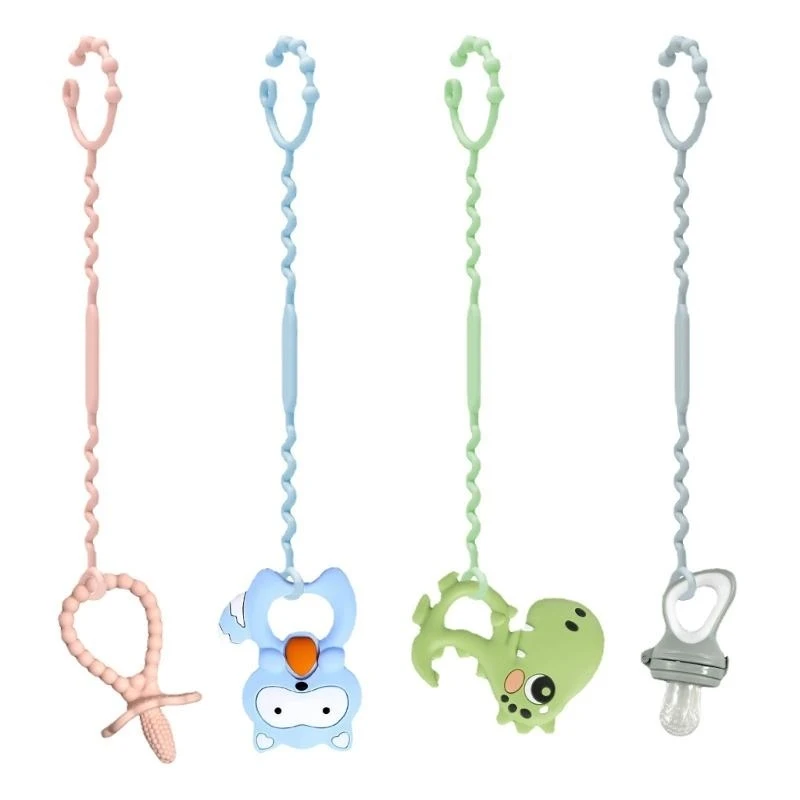 J15U Muitipurpose Silicone Anti-lost Chain Strap Pacifier Holder Chain Baby Teether
J15U Muitipurpose Silicone Anti-lost Chain Strap Pacifier Holder Chain Baby Teether