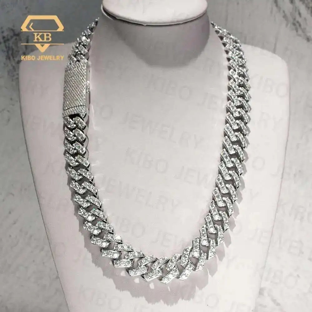 925 Sterling Silver 20mm Mens Vvs Round Iced Out Moissanite Hip Hop Jewelry Iced Out Cuban Link 
925 Sterling Silver 20mm Mens Vvs Round Iced Out Moissanite Hip Hop Jewelry Iced Out Cuban Link