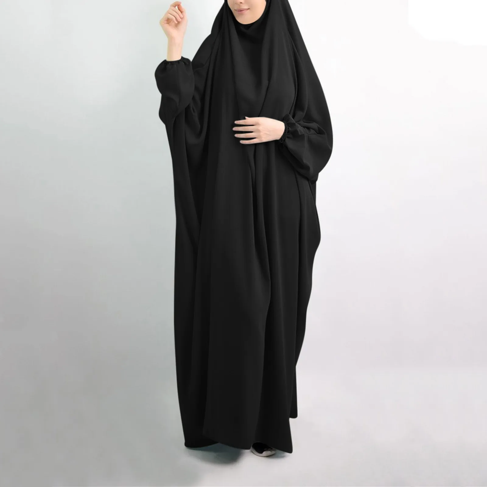 Eid Hooded Muslim Women Hijab Dress Prayer Garment Abaya Long Khimar Full Cover Ramadan Gown Abayas Islamic Clothes Niqab
Eid Hooded Muslim Women Hijab Dress Prayer Garment Abaya Long Khimar Full Cover Ramadan Gown Abayas Islamic Clothes Niqab