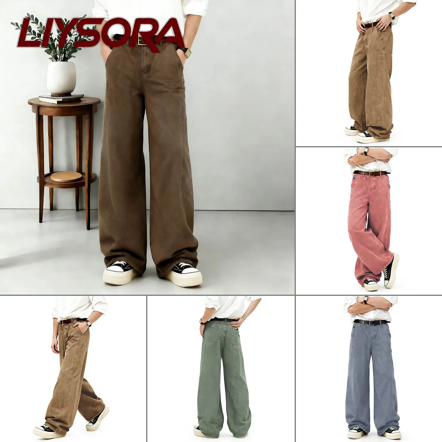 Джинсы LIYSORA в американском ретро-стиле, ультра-свободные, с широкими штанинами, унисекс, с мультяшной вышивкой, прямые, из денима, для мужчин и женщин, 5 цветов
Джинсы LIYSORA в американском ретро-стиле, ультра-свободные, с широкими штанинами, унисекс, с мультяшной вышивкой, прямые, из денима, для мужчин и женщин, 5 цветов