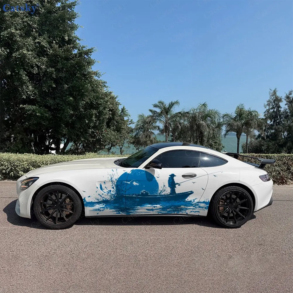 2pcs Lakeside Fishing Silhouette Car Side Wraps, Self-Adhesive PVC Waterproof & Scratch-Resistant Stickers, Car Accessory Gift
2pcs Lakeside Fishing Silhouette Car Side Wraps, Self-Adhesive PVC Waterproof & Scratch-Resistant Stickers, Car Accessory Gift