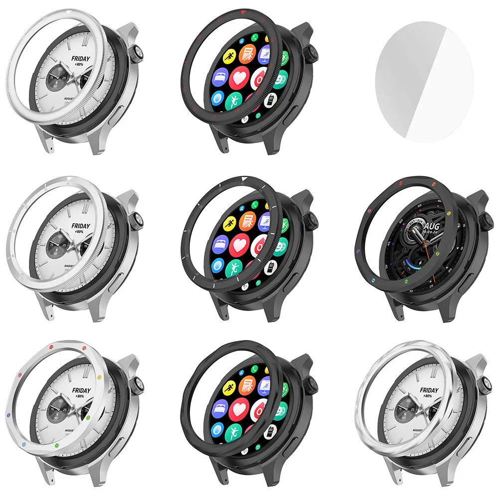 Metal Bezel Watch Case Strap Cover Tempered Glass Film Metal Watch Bezel for Xiaomi Watch S4/S3 for Xiaomi Watch S4 ESIM/S3 ESIM
Metal Bezel Watch Case Strap Cover Tempered Glass Film Metal Watch Bezel for Xiaomi Watch S4/S3 for Xiaomi Watch S4 ESIM/S3 ESIM