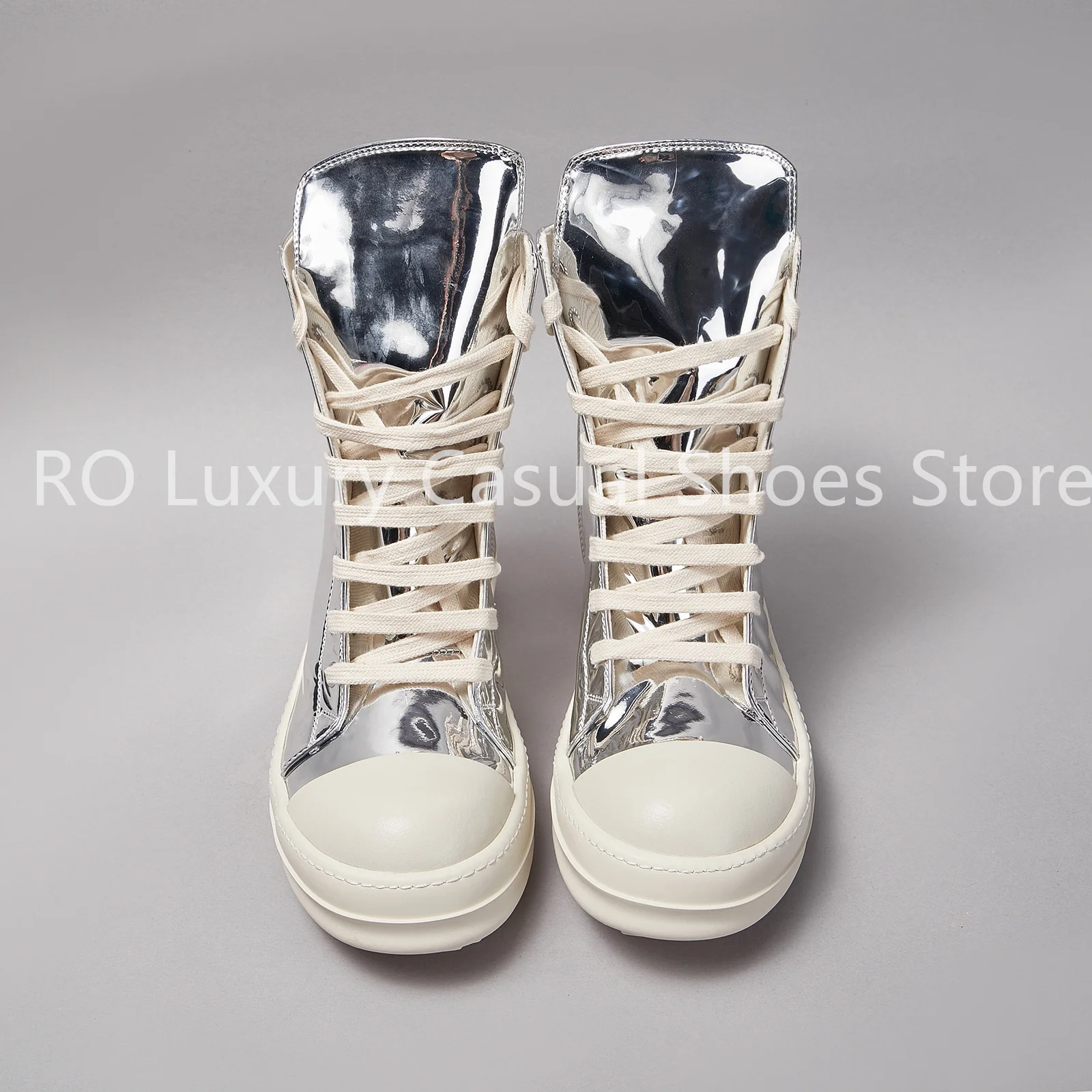 Top High Quality TPU Liquid Silver Casual Shoes Men Women High-top Sneakers and Shoes Comfortable Wearing Flat Ankle Boot Canvas
Top High Quality TPU Liquid Silver Casual Shoes Men Women High-top Sneakers and Shoes Comfortable Wearing Flat Ankle Boot Canvas