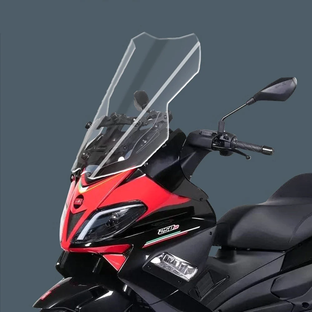 For Piaggio Aprilia SR Max250 Max300 windshield modification with raised front windshield chest protector and windproof panel
For Piaggio Aprilia SR Max250 Max300 windshield modification with raised front windshield chest protector and windproof panel