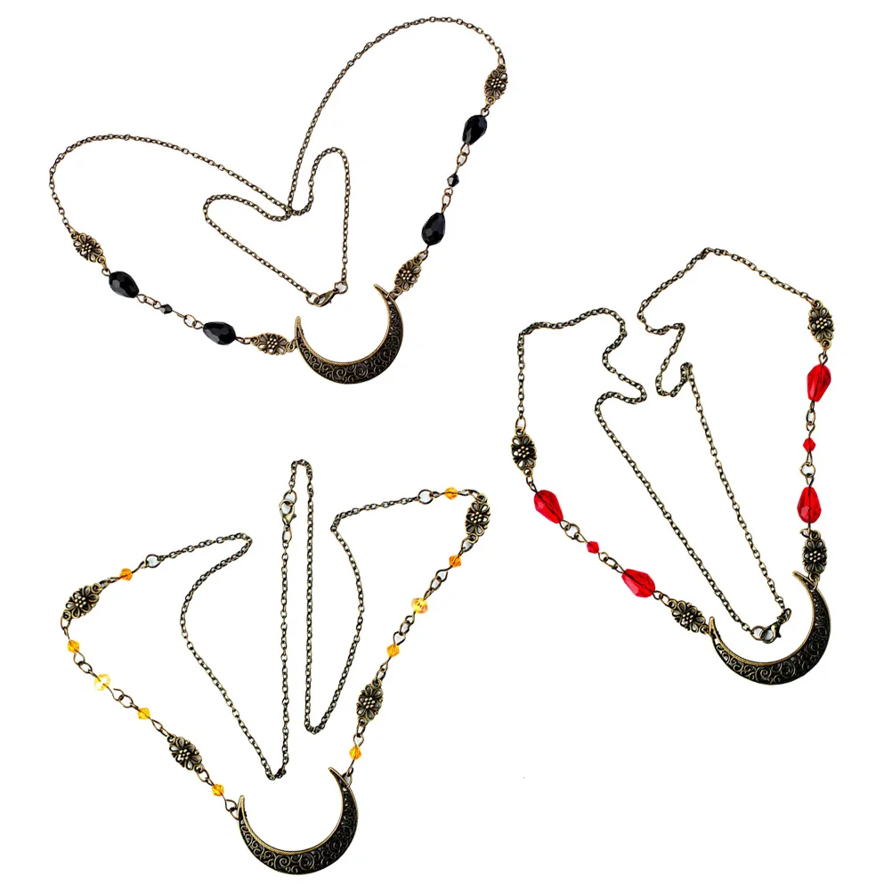 3pcs Alloy Retro Headband Crystal Moon Design Vintage Forehead Chain Women Party Wedding Evening Accessory Gift (Bronze Red
3pcs Alloy Retro Headband Crystal Moon Design Vintage Forehead Chain Women Party Wedding Evening Accessory Gift (Bronze Red