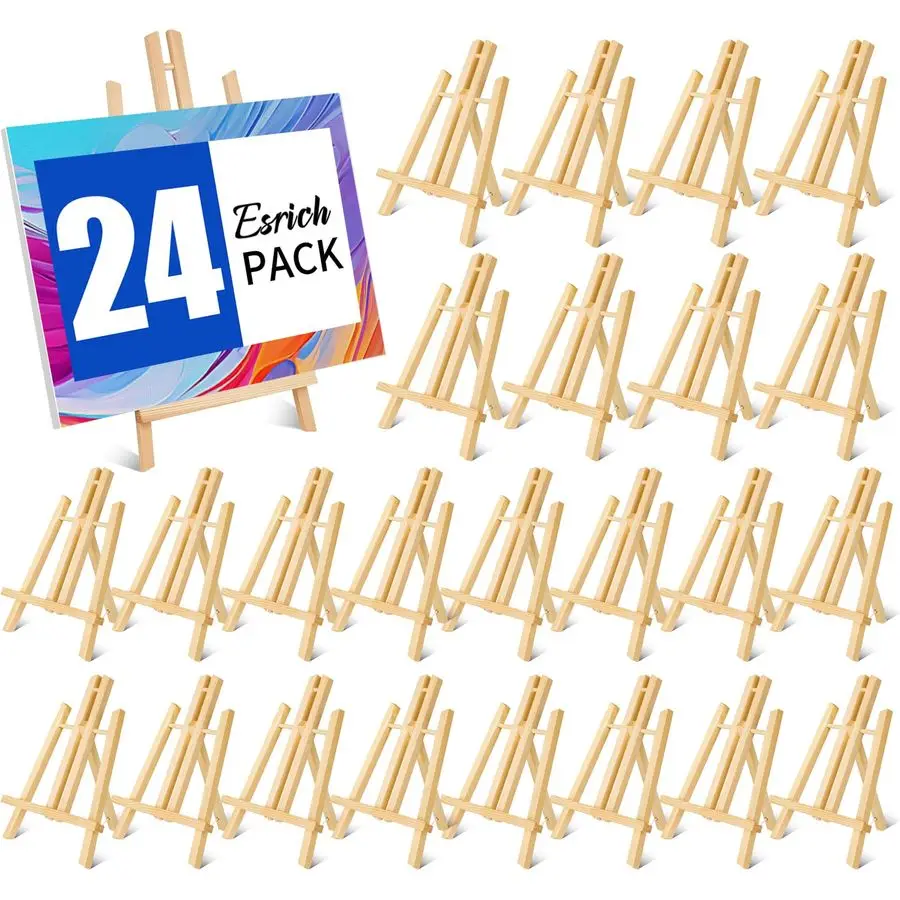 24 Pack 11.8 Wood Easels,Tabletop Easel for Painting,Painting Party, Displaying Canvases, Kids Student Table School Desktop, Por
24 Pack 11.8 Wood Easels,Tabletop Easel for Painting,Painting Party, Displaying Canvases, Kids Student Table School Desktop, Por