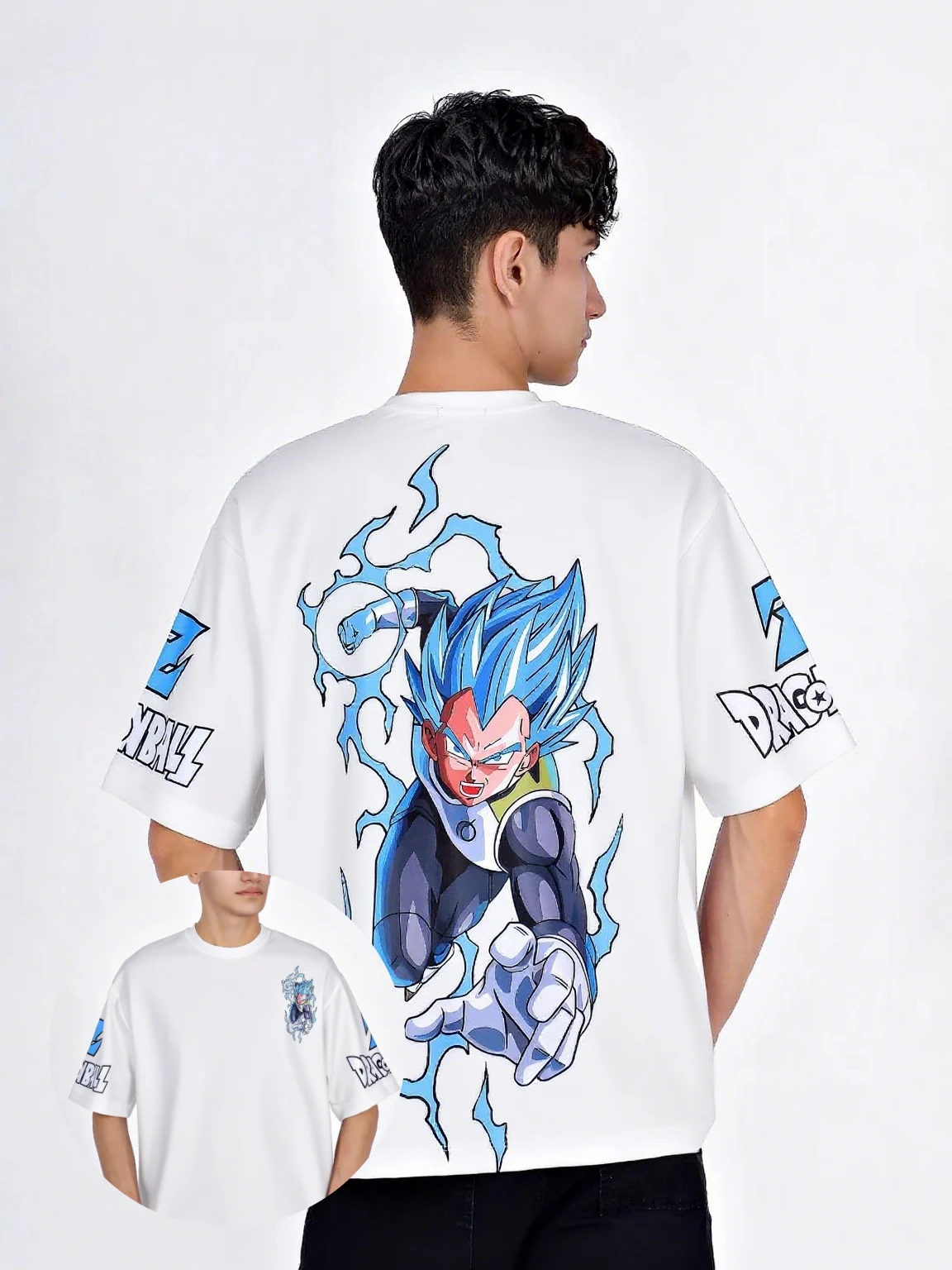 Мужская футболка Dragon Ball Vegeta с рисунком аниме, летняя хлопковая уличная одежда, модные повседневные топы, Новое поступление, одежда Bandai Y2k
Мужская футболка Dragon Ball Vegeta с рисунком аниме, летняя хлопковая уличная одежда, модные повседневные топы, Новое поступление, одежда Bandai Y2k