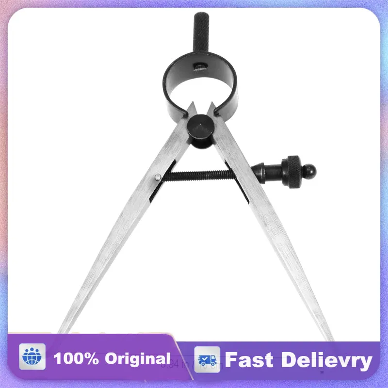 Spring Loaded Divider Caliper 100Mm Stainless Measuring Tool Fine Adjustment Nut For Accurate 
Spring Loaded Divider Caliper 100Mm Stainless Measuring Tool Fine Adjustment Nut For Accurate
