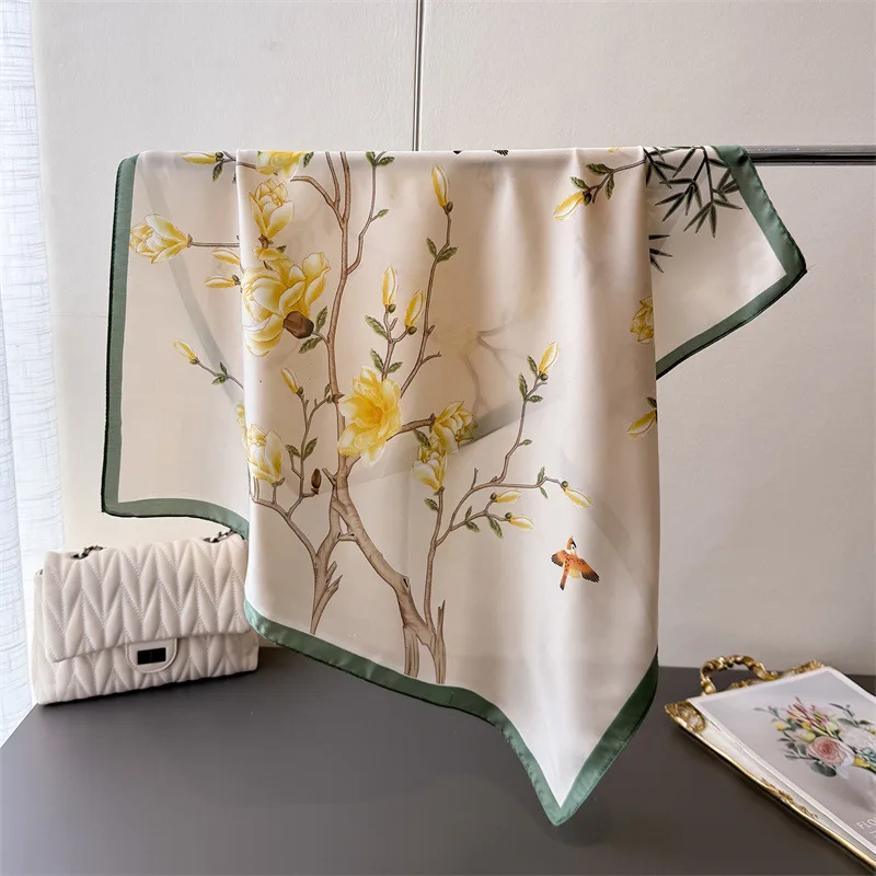 Ink Charm Landscape Print Shawl Square Scarf for Women Satin Neckerchief Female Hair Bands Ribbon Headband Bandana
Ink Charm Landscape Print Shawl Square Scarf for Women Satin Neckerchief Female Hair Bands Ribbon Headband Bandana