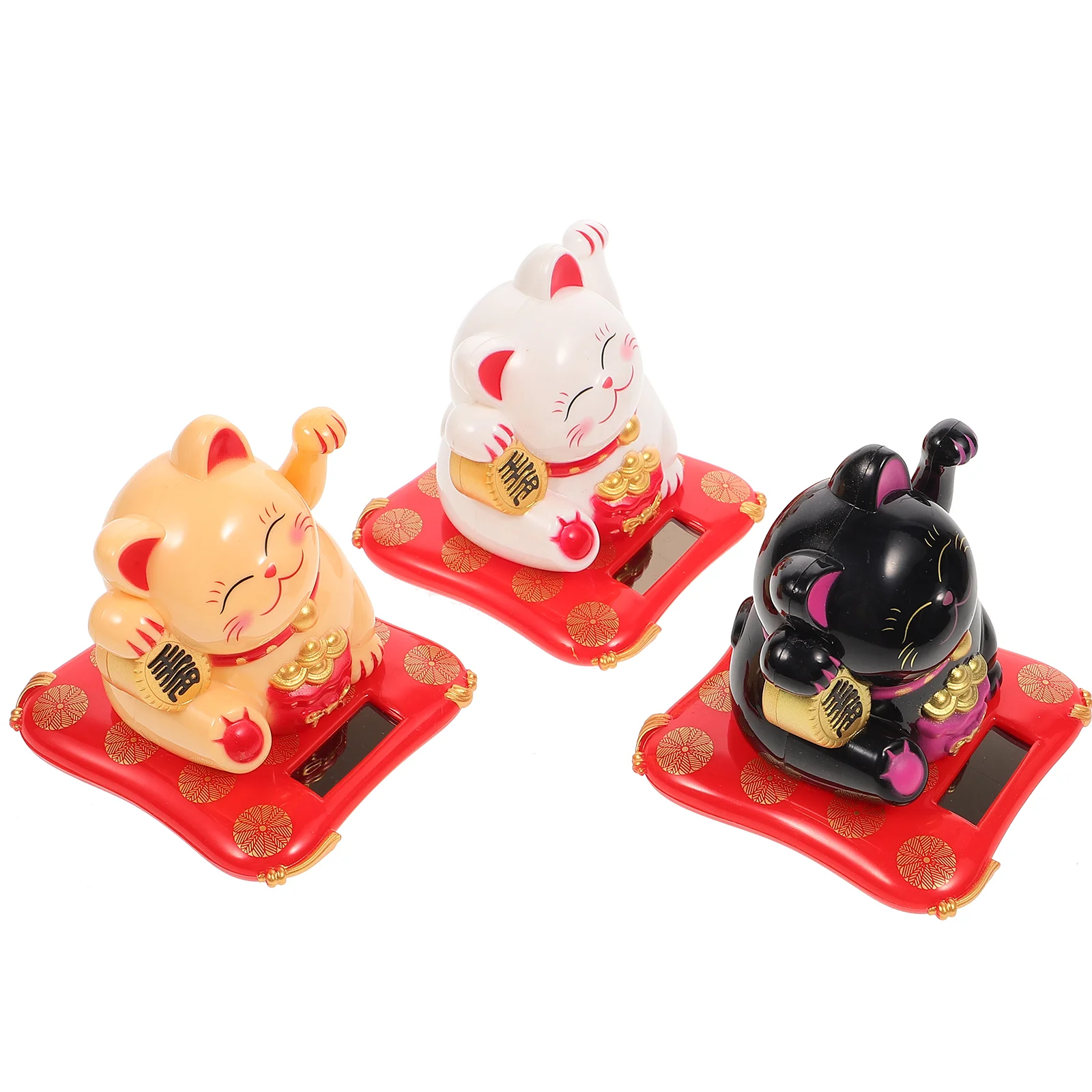 3Pcs Waving Adorable Cat Statues Solar Powered Waving Wealth Cats Car Decors adorable cats
3Pcs Waving Adorable Cat Statues Solar Powered Waving Wealth Cats Car Decors adorable cats