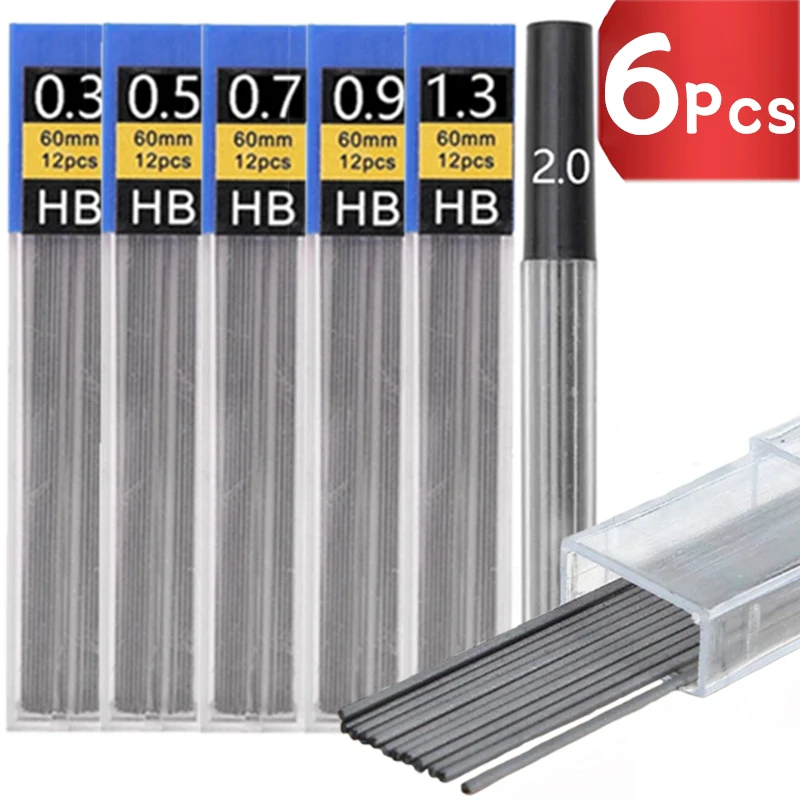 6-1Pc HB Replacement Refill Leads Refill 0.3 0.5 0.7 0.9 1.3 2.0mm Pencil for Mechanical Pencil Writing Drawing Automatic Pencil
6-1Pc HB Replacement Refill Leads Refill 0.3 0.5 0.7 0.9 1.3 2.0mm Pencil for Mechanical Pencil Writing Drawing Automatic Pencil