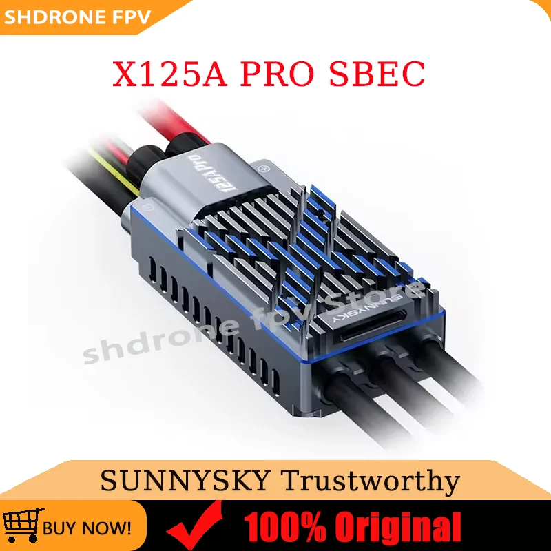SUNNYSKY X125A PRO SBEC 125A Brushless ESC 2-6S Lipo with 5.5V/8.4V 10A BEC for RC Airplane Fixed-wing Glider Drone Parts
SUNNYSKY X125A PRO SBEC 125A Brushless ESC 2-6S Lipo with 5.5V/8.4V 10A BEC for RC Airplane Fixed-wing Glider Drone Parts