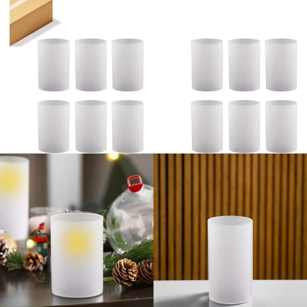 Set of 6 Rustic Glass Candle Holders, 5 Wide x 8 Tall with Open Cylinder Design and Chimney Tube Shade
Set of 6 Rustic Glass Candle Holders, 5 Wide x 8 Tall with Open Cylinder Design and Chimney Tube Shade