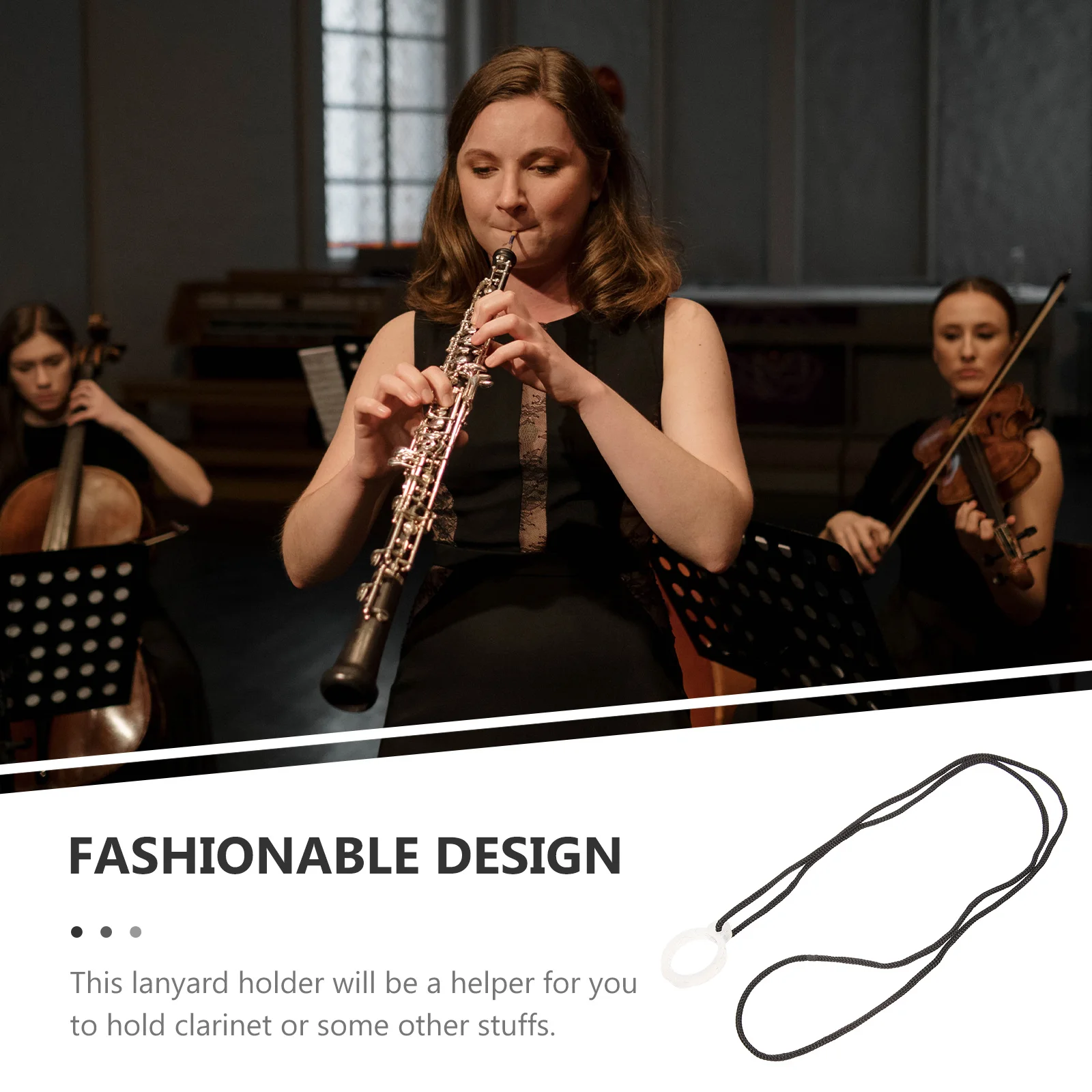 Black Lanyard For Clarinet Durable Lightweight Hanging Cord Rope Portable Instrument Accessory Clarinet Hanger Tool Holder
Black Lanyard For Clarinet Durable Lightweight Hanging Cord Rope Portable Instrument Accessory Clarinet Hanger Tool Holder