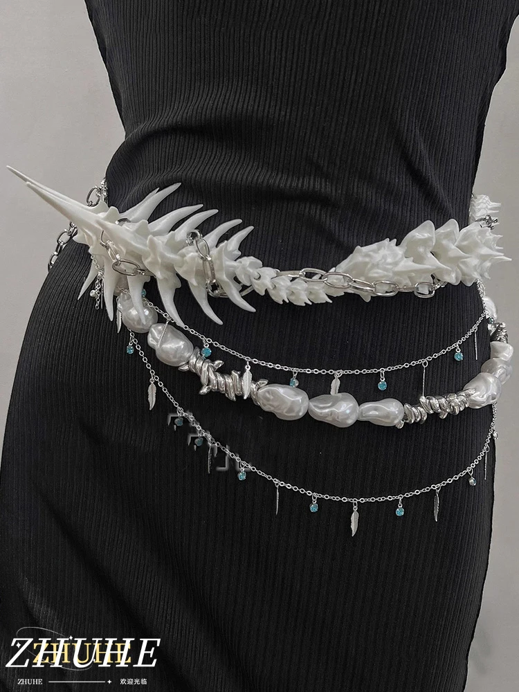 ZHUHE The Cyberpunk Style Light Spine Beaded Waist Chain Is A Perfect Jewelry Accessory For Women And A Party Gift For Their Gir
ZHUHE The Cyberpunk Style Light Spine Beaded Waist Chain Is A Perfect Jewelry Accessory For Women And A Party Gift For Their Gir