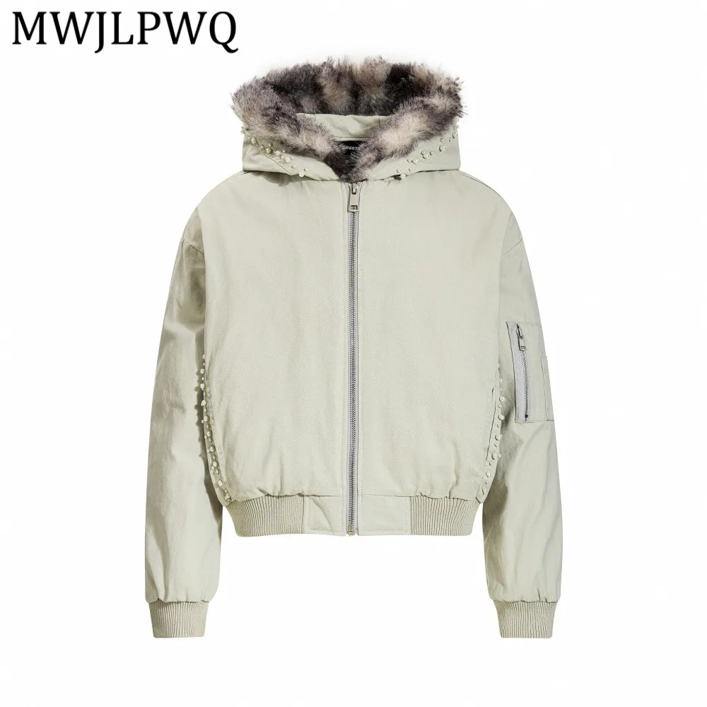MWJLPWQ Fur Collar Hooded Jacket For Men American Trendy Beaded Design Unique Niche Loose Fit Casual Tops Spring Winter 13241
MWJLPWQ Fur Collar Hooded Jacket For Men American Trendy Beaded Design Unique Niche Loose Fit Casual Tops Spring Winter 13241