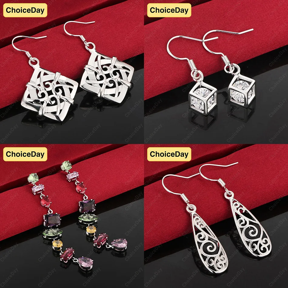 ChoiceDay 925 Sterling Silver Exquisite Square Zirconia Dangle Earrings Women Party Jewelry Accessories Gift
ChoiceDay 925 Sterling Silver Exquisite Square Zirconia Dangle Earrings Women Party Jewelry Accessories Gift