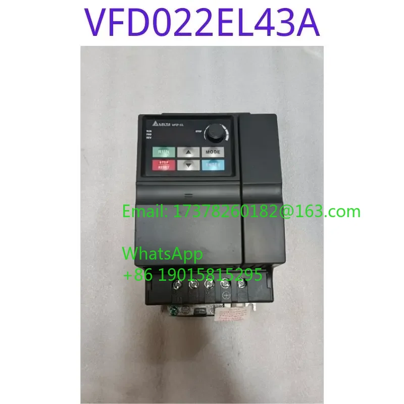 The second-hand EL series frequency converter VFD022EL43A 2.2KW 380V function has been tested and is intact
The second-hand EL series frequency converter VFD022EL43A 2.2KW 380V function has been tested and is intact