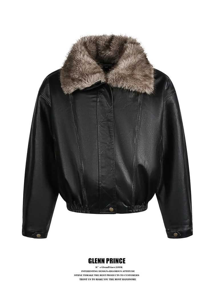 GPstudio Men's Bla Quilted Parka Coat Detachable Fur Collar Warmth ort Leather Jaet for Commuting Winter Cotton Clothes
GPstudio Men's Bla Quilted Parka Coat Detachable Fur Collar Warmth ort Leather Jaet for Commuting Winter Cotton Clothes