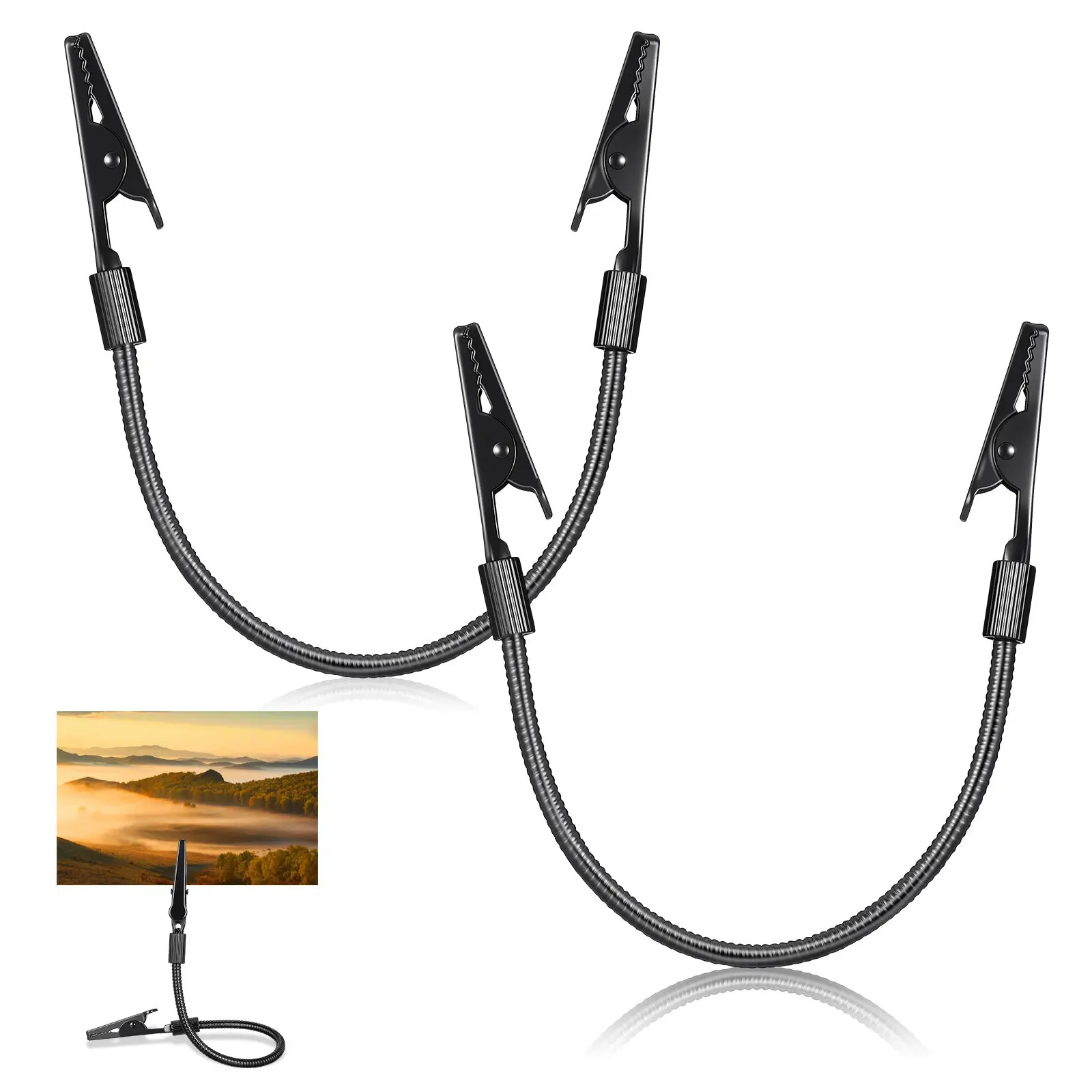 2 шт. металлических зажимов-крокодилов для фотографий, двусторонние клипсы для настенного крепления картин, фиксации проводов, держатели для заметок
2 шт. металлических зажимов-крокодилов для фотографий, двусторонние клипсы для настенного крепления картин, фиксации проводов, держатели для заметок