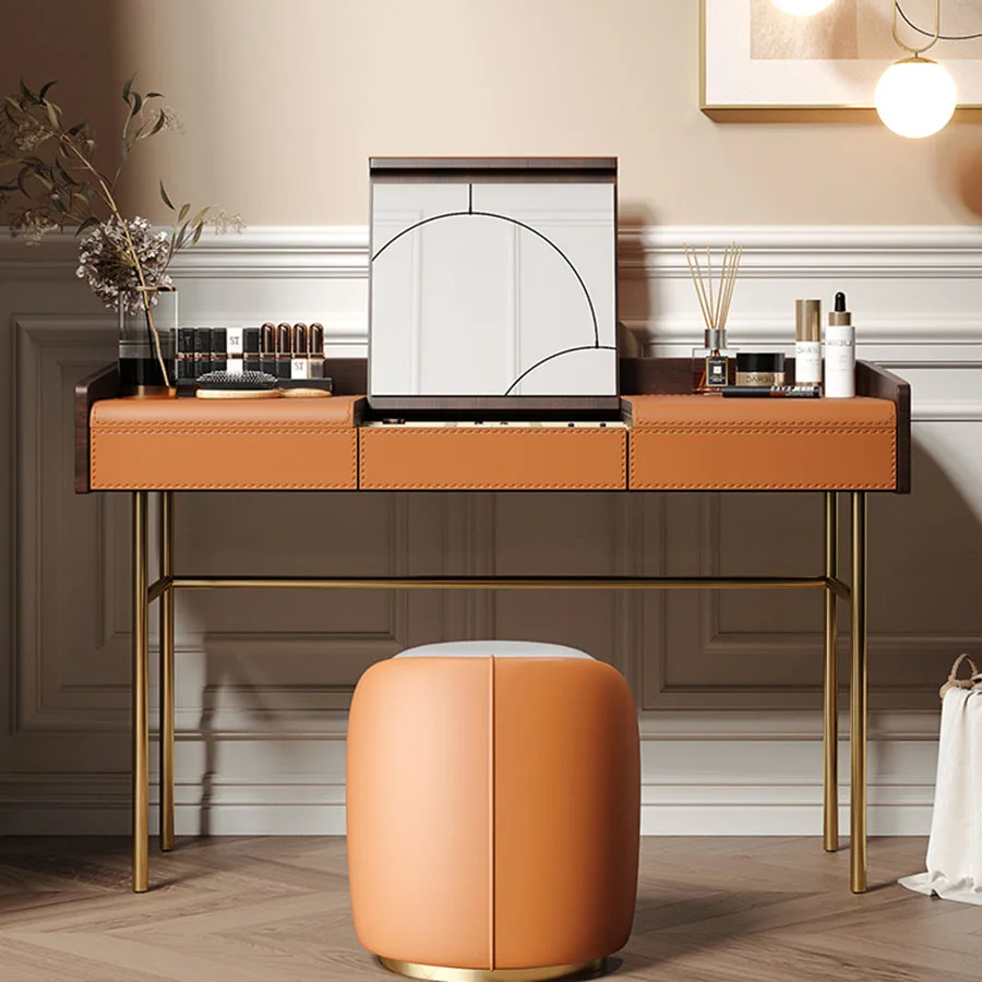 Italian Vanity Table Luxury Flip Top Mirror Grey Color Tall Storage Maroon Drawers Dressers Modern Coiffeuse Home Furniture
Italian Vanity Table Luxury Flip Top Mirror Grey Color Tall Storage Maroon Drawers Dressers Modern Coiffeuse Home Furniture