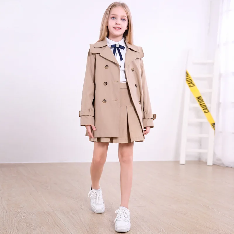 Baby Vintage Tench Coat Boy Girl Clothes Windproof Jacket British Double Breasted Windbreaker Turn-down Collar Button Belt Kids
Baby Vintage Tench Coat Boy Girl Clothes Windproof Jacket British Double Breasted Windbreaker Turn-down Collar Button Belt Kids