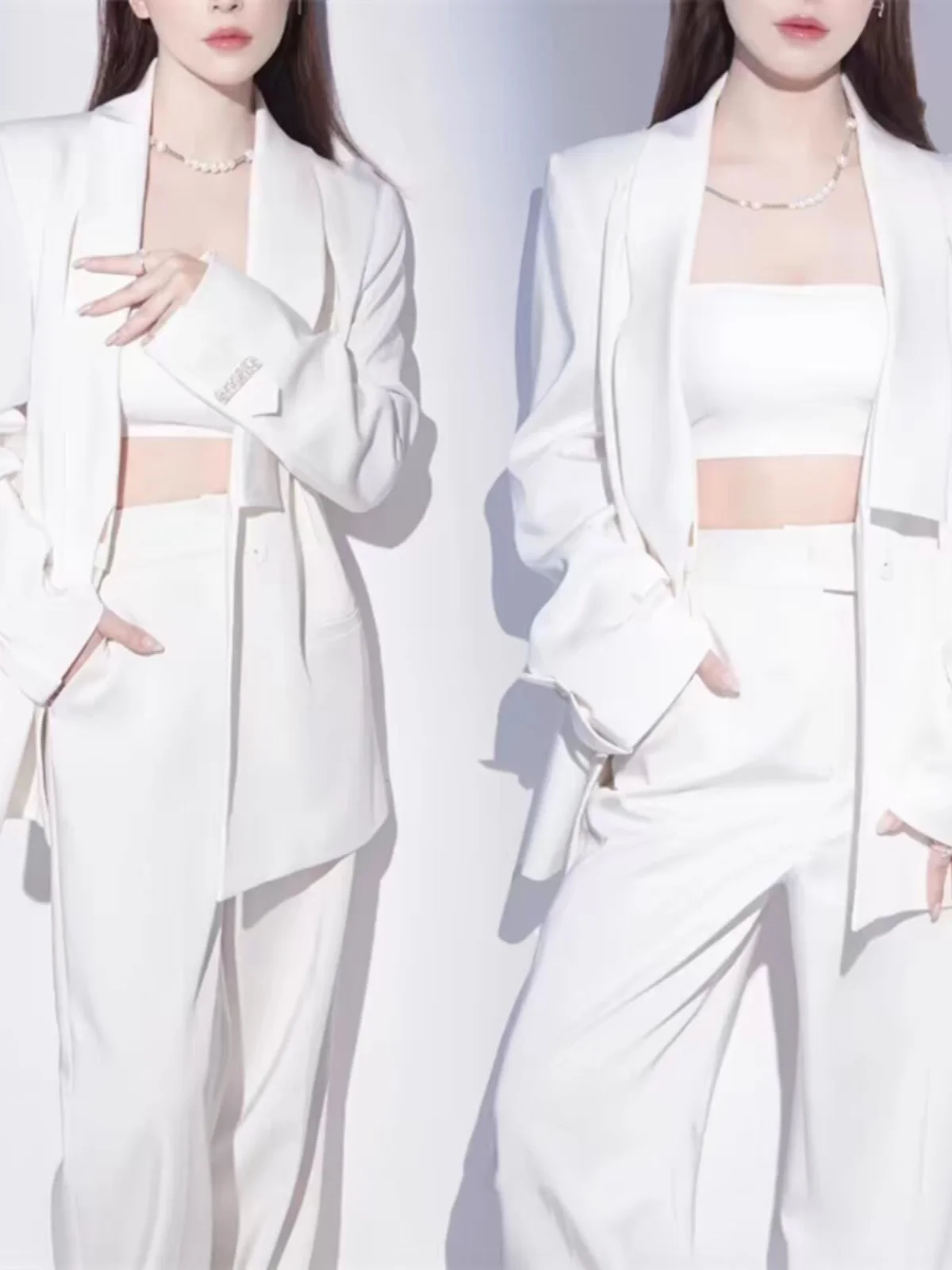 Stylish Women's Suit Portrait Photography Costume Korean Style Fashion Art Photo Clothing for Studio Use Personal Image Shot
Stylish Women's Suit Portrait Photography Costume Korean Style Fashion Art Photo Clothing for Studio Use Personal Image Shot