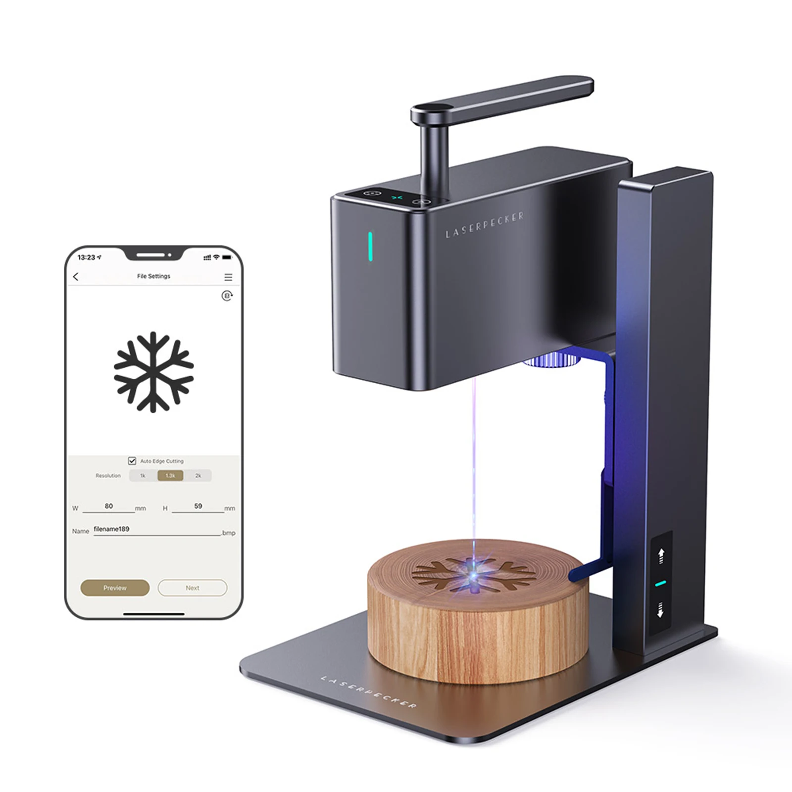 Laser Engraver 60W LaserPecker 2 Handheld Laser Engraving Machine Portable Marking Cutter Desktop Engraver
Laser Engraver 60W LaserPecker 2 Handheld Laser Engraving Machine Portable Marking Cutter Desktop Engraver